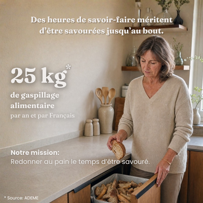 Sac à pain en coton et cire d'abeille